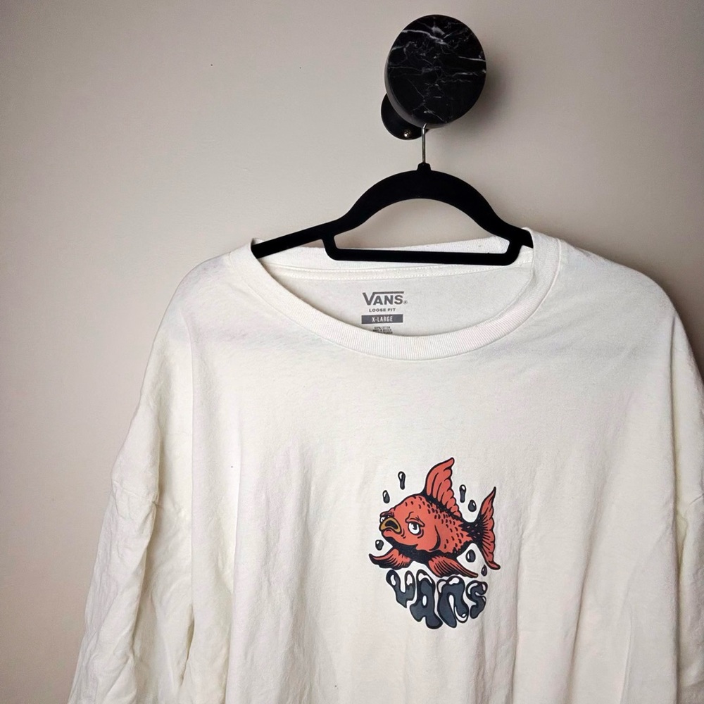 Vans White Tee with Red Graphic - Picture 3 of 3
